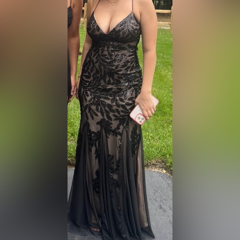 Prom B Darlin Prom/Formal Black Beaded Dress